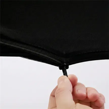 Pokrowiec czarny materiał na stojak metalowy złoty ŁUK na balony i dekoracje 220x120cm Pokrowiec czarny materiał na stojak metalowy złoty ŁUK na balony i dekoracje 220x120cm