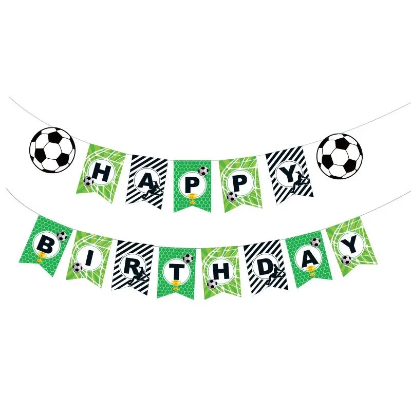 Baner Girlanda Urodzinowa Happy Birthday Piłkarska Baner Girlanda Urodzinowa Happy Birthday Piłkarska