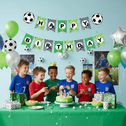 Baner Girlanda Urodzinowa Happy Birthday Piłkarska Baner Girlanda Urodzinowa Happy Birthday Piłkarska