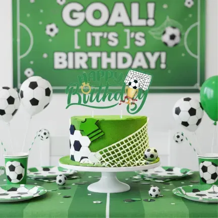 Topper dekoracja na TORT Happy Birthday PIŁKARSKI