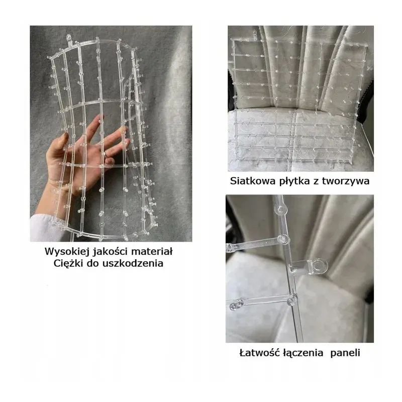 Panel dekoracyjny CEKINOWY szampańskie złoto 30 x 30 cm