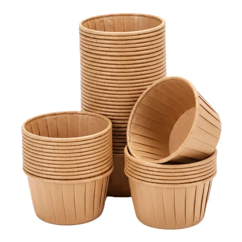 Papilotki do muffinek foremki do pieczenia babeczek papierowe brązowe 5x4cm 50 szt.