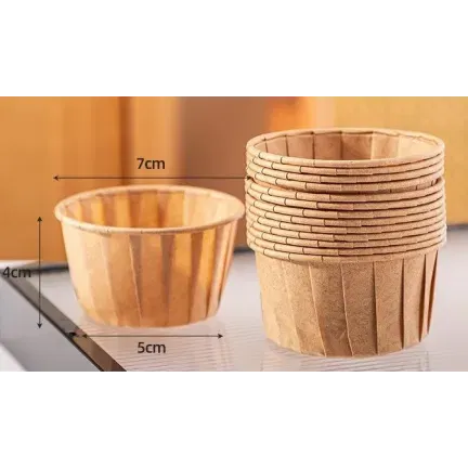 Papilotki do muffinek foremki do pieczenia babeczek papierowe brązowe 5x4cm 50 szt.