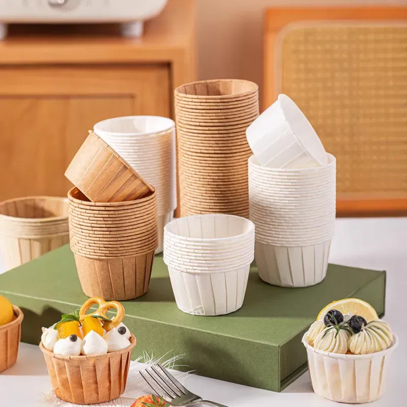 Papilotki do muffinek foremki do pieczenia babeczek papierowe brązowe 5x4cm 50 szt.