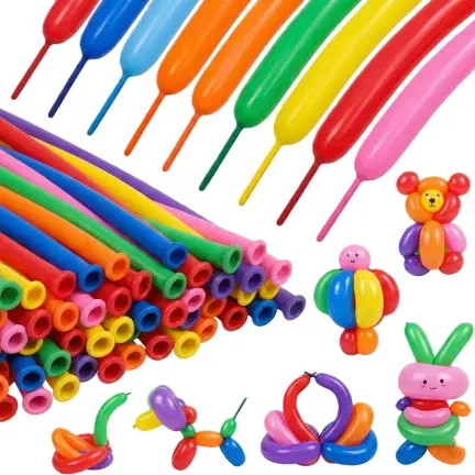 Balony do MODELOWANIA kolorowe rurki 100 szt. Balony do MODELOWANIA kolorowe rurki 100 szt.