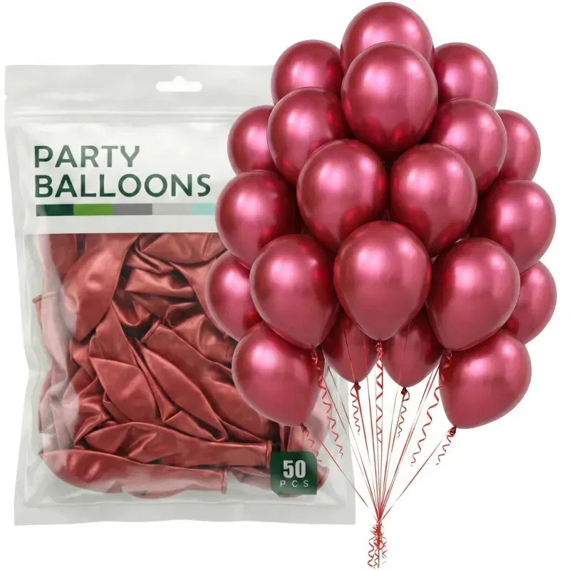 Balony GLOSSY Chrom Shiny CZERWONE 30cm 50szt. Balony GLOSSY Chrom Shiny CZERWONE 30cm 50szt.