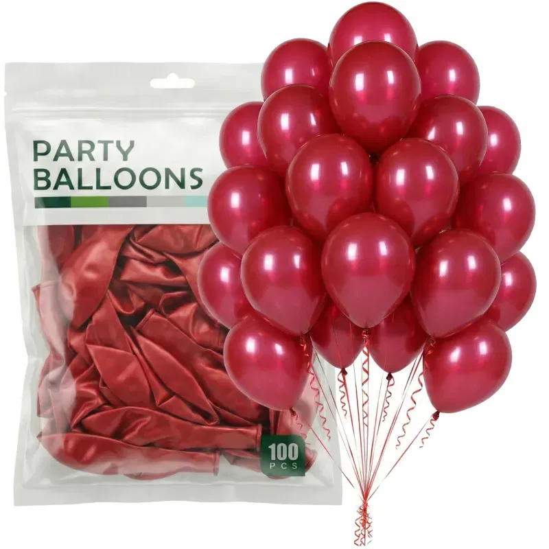 Balony PASTELOWE czerwone WINE 12"/30cm 100 sztuk Balony PASTELOWE czerwone WINE 12"/30cm 100 sztuk