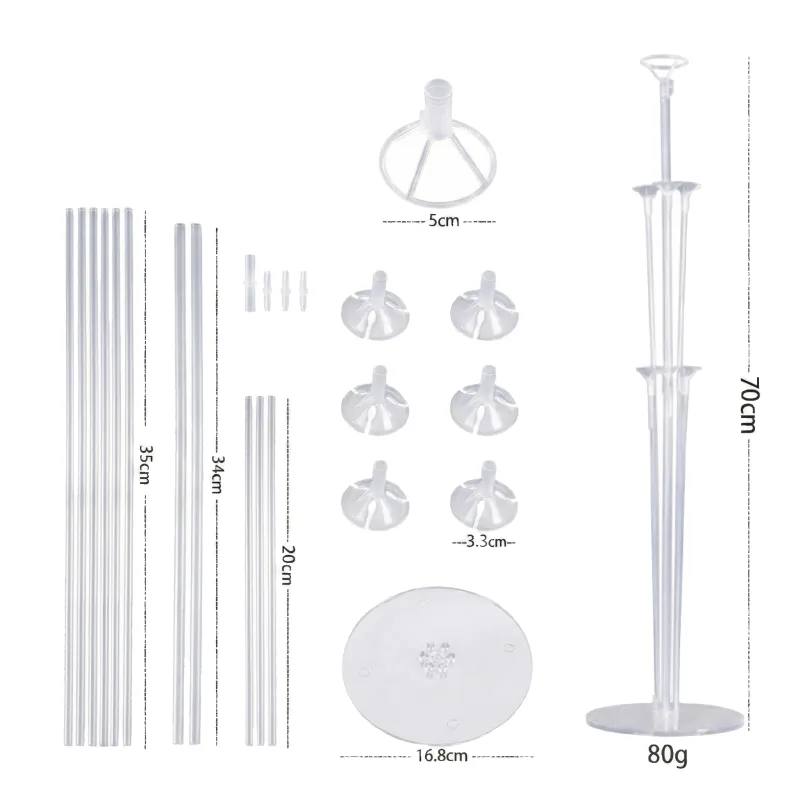 STOJAK NA BALONY Dekoracyjny Stelaż 70 cm