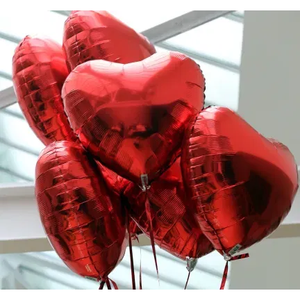 Balon foliowy Serce czerwone 45cm Balon foliowy Serce czerwone 45cm
