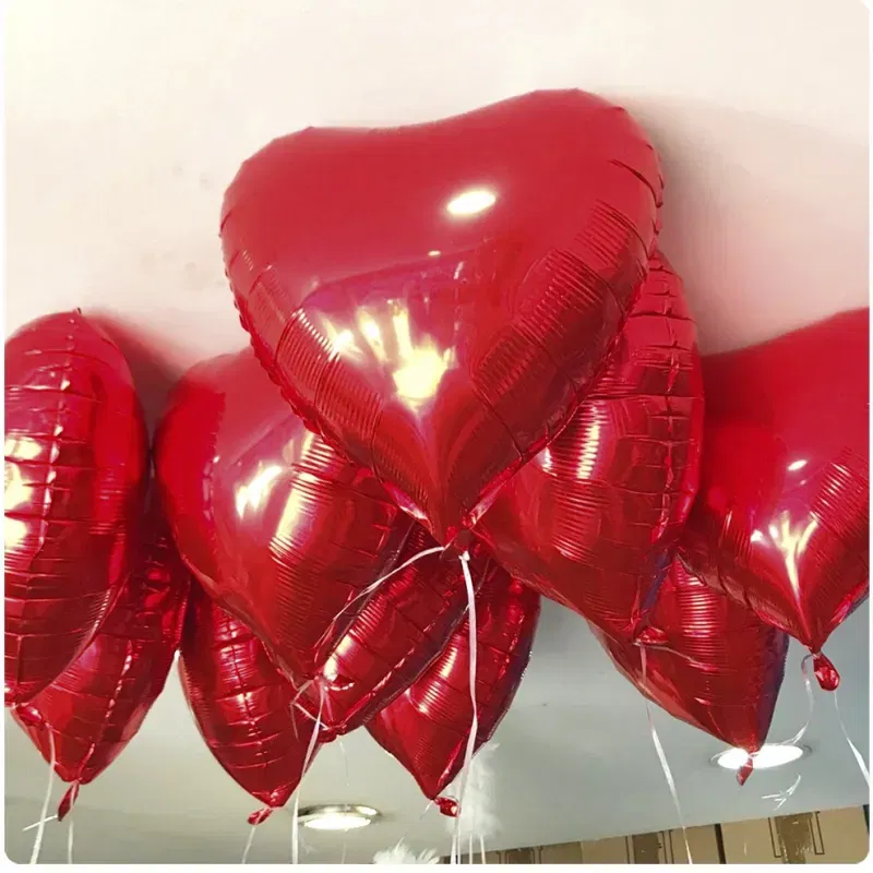 Balon foliowy Serce czerwone 45cm Balon foliowy Serce czerwone 45cm