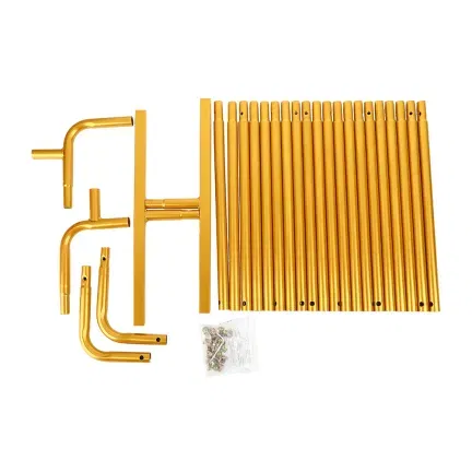 Stojak metalowy złoty BRAMA na balony i dekoracje 2m Tło do zdjęć