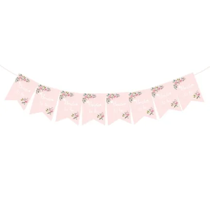 Baner Wieczór Panieński Bride to be różowy 250 cm