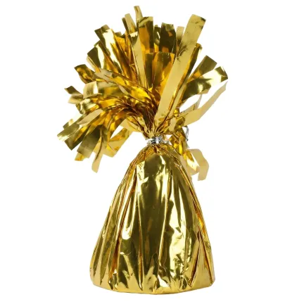 Obciążnik do balonów w helem Złoty metaliczny 130g
