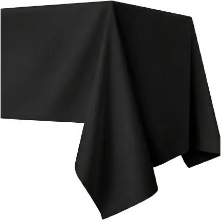 Obrus foliowy jednorazowy czarny 137 x 274 cm