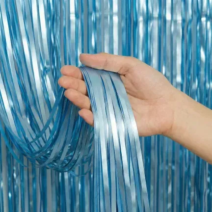 KURTYNA DEKORACYJNA błękitna matowa 100x200 cm KURTYNA DEKORACYJNA błękitna matowa 100x200 cm