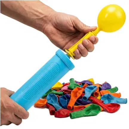 Tuba strzelająca konfetti niebiesko-złota 11 cm