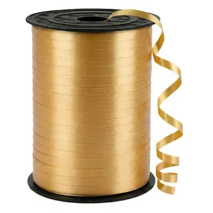 Wstążka do balonów złota matowa 5mm x 225m