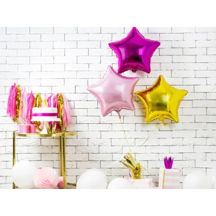 Balon foliowy GWIAZDA, złoto 48cm Balon foliowy GWIAZDA, złoto 48cm