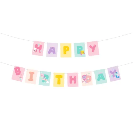 Baner Happy Birthday Football 250x16,4cm