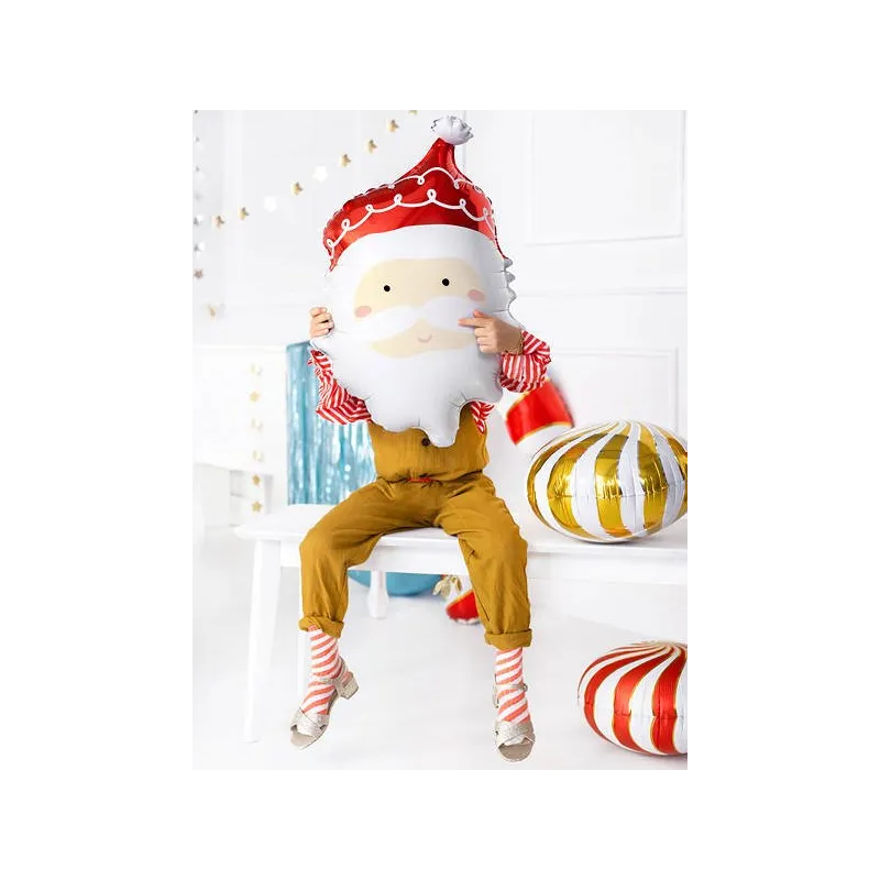 Balon foliowy Święty Mikołaj 14,5x23,5 Balon foliowy Święty Mikołaj 14,5x23,5