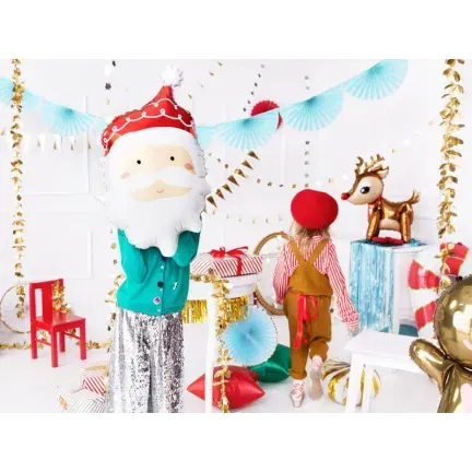 Balon foliowy Święty Mikołaj 14,5x23,5 Balon foliowy Święty Mikołaj 14,5x23,5