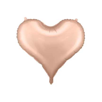 Balon gwiazda, matowy rosegold, 45cm