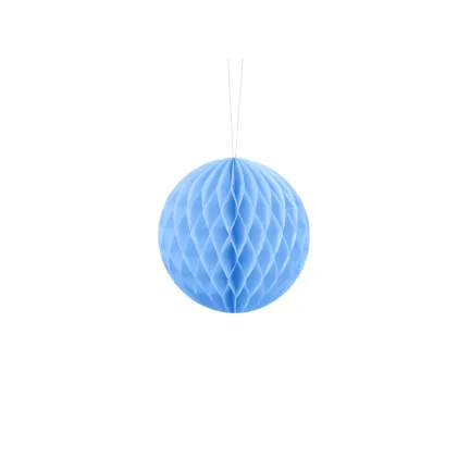 Pompon bibułowy, biały, 25 cm
