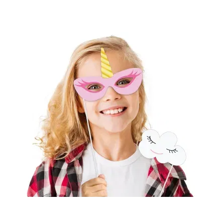 Rekwizyty do zdjęć "Tęczowy Jednorożec" 10 szt.