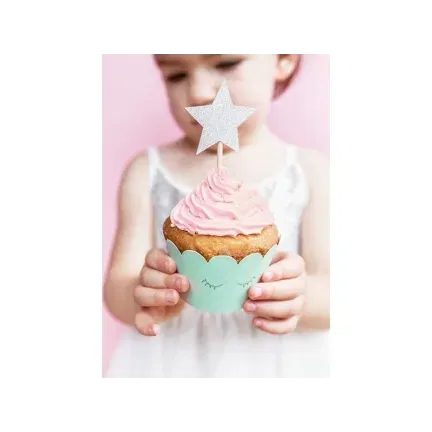 Gwiazdki srebrne, 6szt. Jednorożce Gwiazdki srebrne, 6szt. Jednorożce