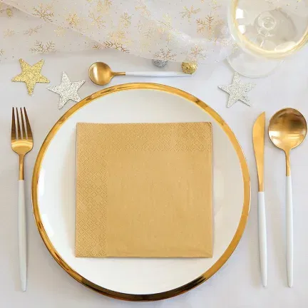 Serwetki złote metaliczne/20szt. Serwetki złote metaliczne/20szt.