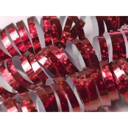 Serpentyny czerwony holograficzne 3,8m