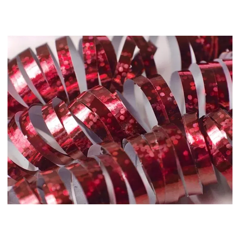 Serpentyny czerwony holograficzne 3,8m