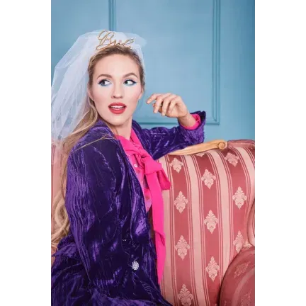 Opaska Bride złota z welonem Opaska Bride złota z welonem