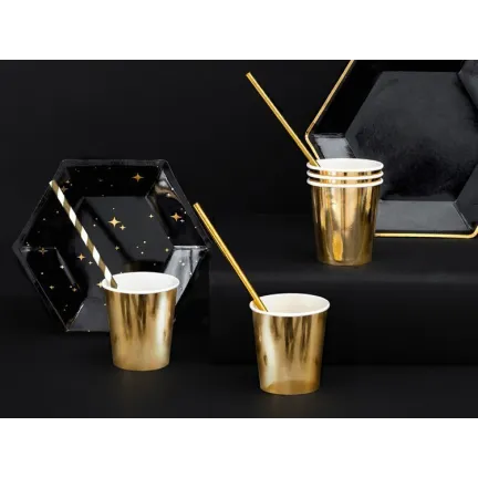 Kubeczki złoty, 220ml/6szt.