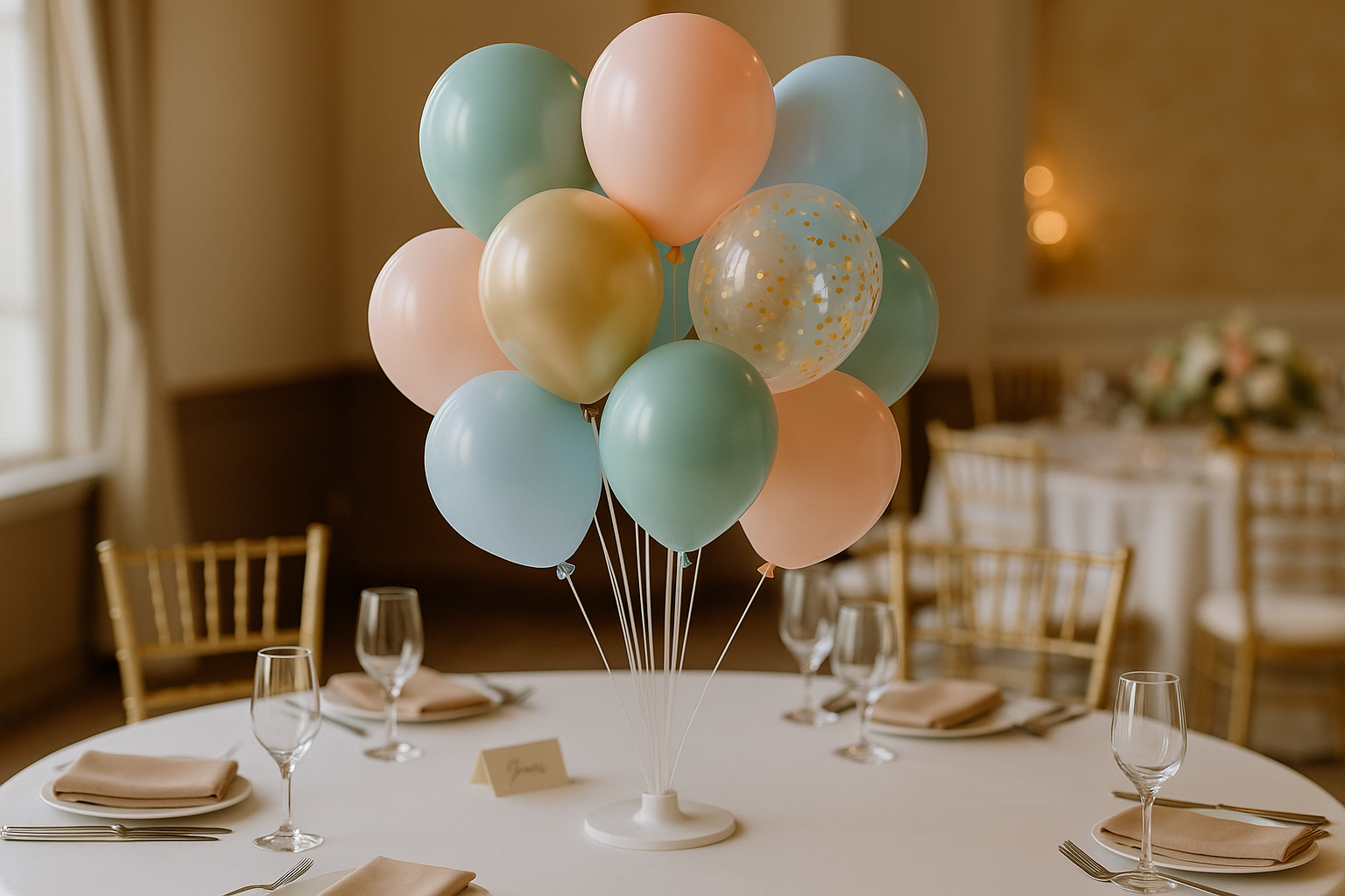 Balony na stół – modne dekoracje na przyjęcia 2025