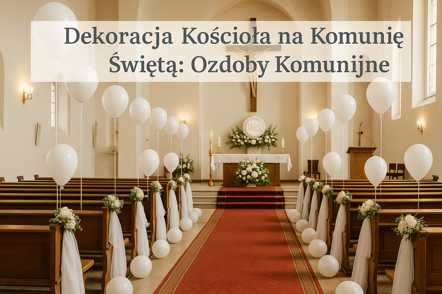 Dekoracja Kościoła na Komunię Świętą: Ozdoby Komunijne