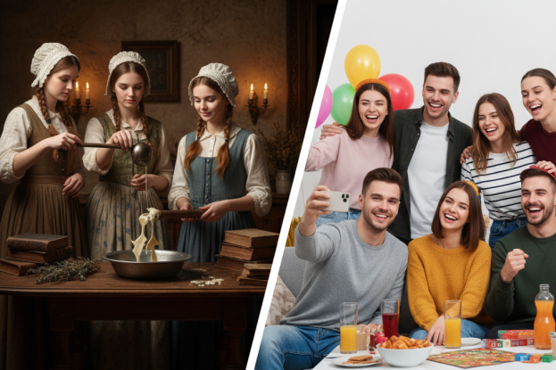 Od wróżb panien po domówki: jak zmieniały się Andrzejki